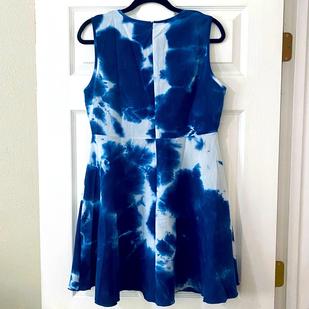 Blue Sky Tie-Dye Skater Dress - Picture 2 of 4